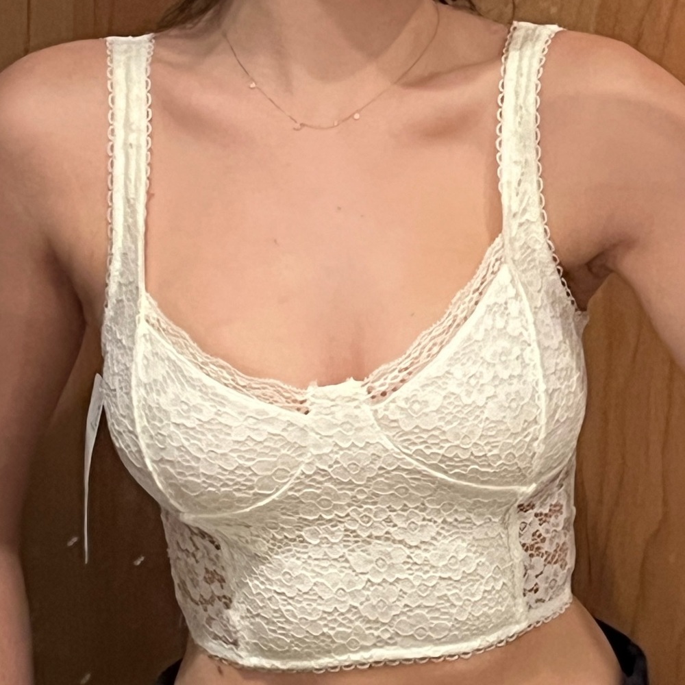 White lace top